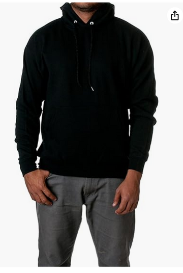 Hanes Men's Ecosmart Hoodie, Midweight Fleece Sweatshirt, Pullover Hooded Sweatshirt for Men